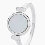 Bague Lunatique Argent Blanc Lapis Lazuli Nacre - Bagues solitaires Femme | Histoire d&rsquo;Or