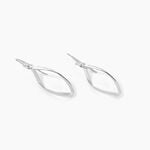Boucles D'oreilles Pendantes Twisty Argent Blanc - Boucles d'oreilles fantaisie Femme | Histoire d&rsquo;Or