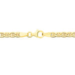 Collier Capucin Or Jaune Maille Marine Plate - Chaines Homme | Histoire d&rsquo;Or