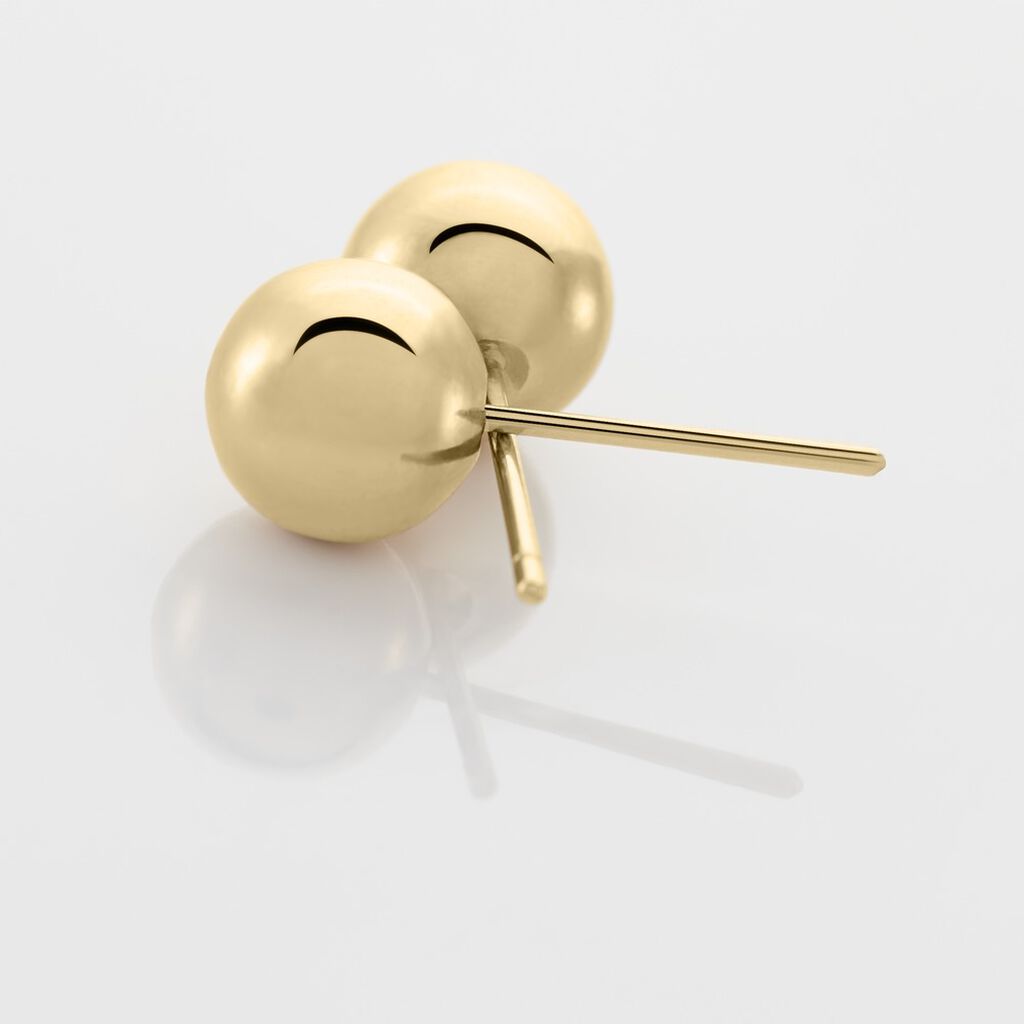Boucles D'oreilles Puces Valdenar Plaque Or Jaune - Boucles d'oreilles fantaisie Femme | Histoire d’Or