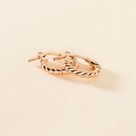 Cr&eacute;oles Appolina Argent Rose - Boucles d'oreilles cr&eacute;oles Femme | Histoire d&rsquo;Or