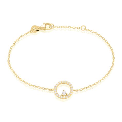 Bracelet Lila Plaqué Or Jaune Oxyde De Zirconium - Bracelets Femme | Histoire d’Or