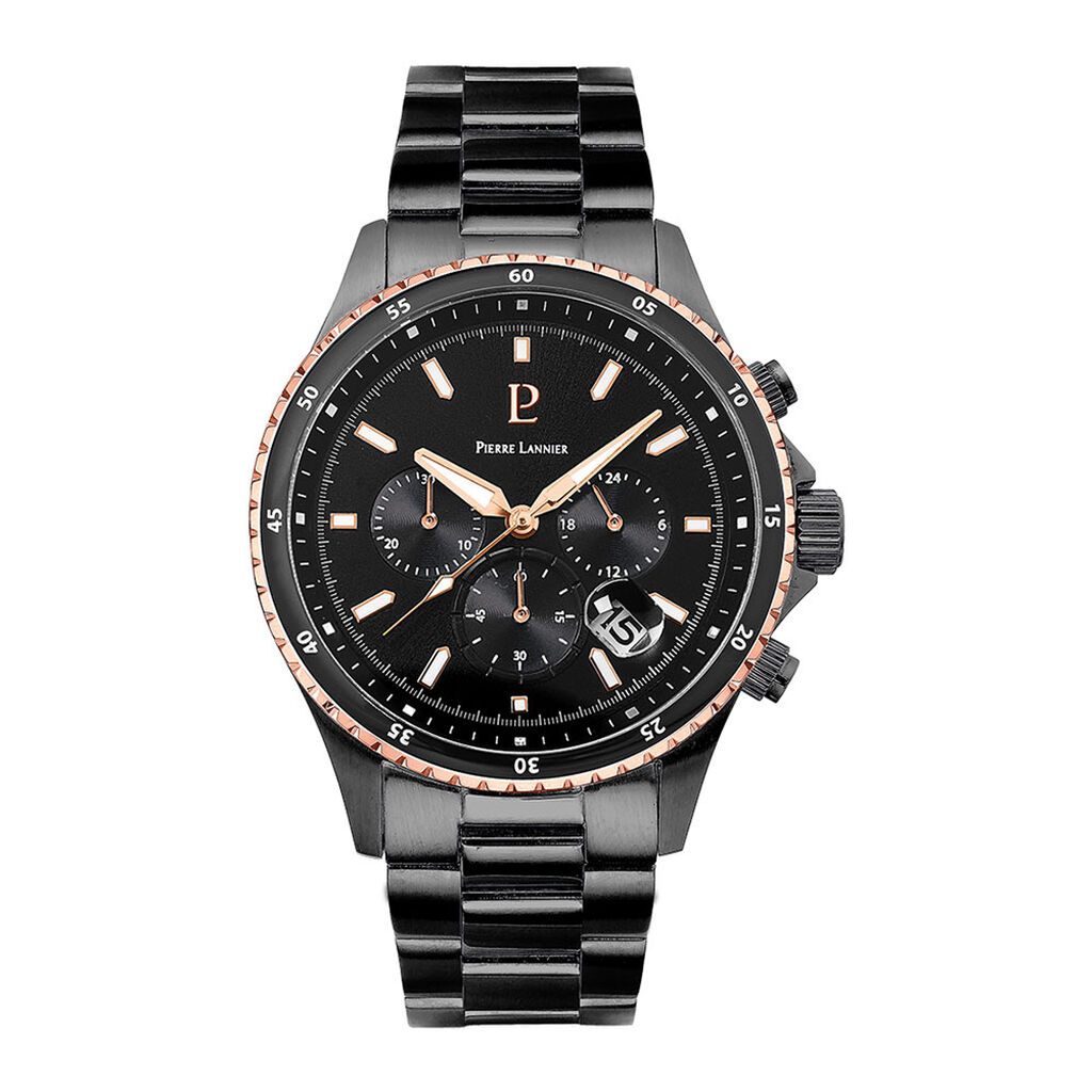 Montre Pierre Lannier Cronos Noir