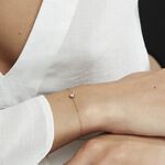 Bracelet Columbine Or Jaune Oxyde De Zirconium Blanc - Bracelets Femme | Histoire d&rsquo;Or