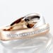 Bague Andrette Or Bicolore Diamant - Bagues avec pierre Femme | Histoire d’Or