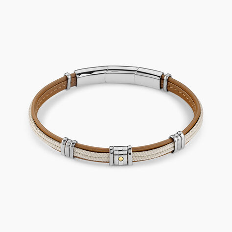 Bracelet Cuir De Vache Marron - Bracelets cordon Homme | Histoire d&rsquo;Or
