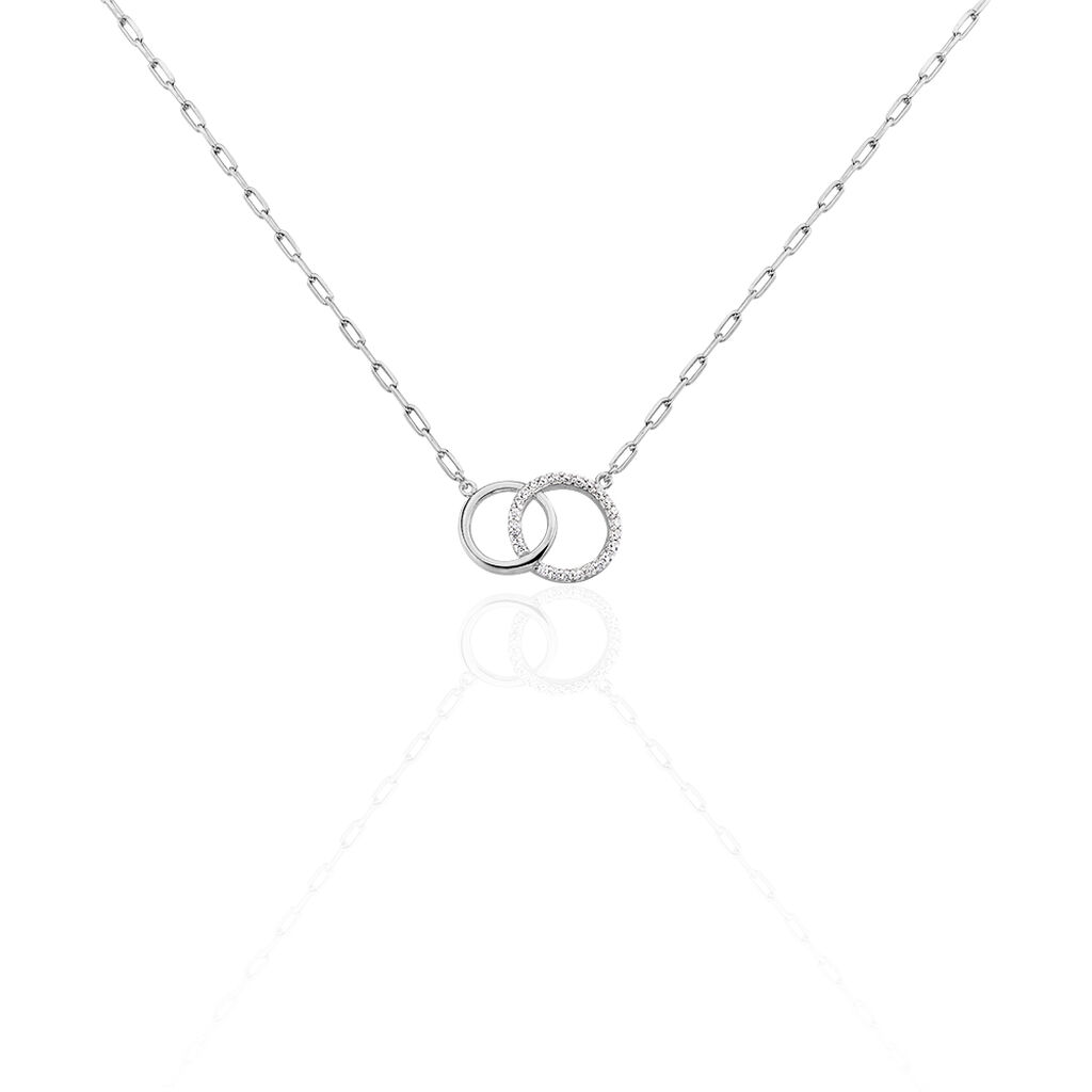 Collier Isabel Argent Blanc Oxyde De Zirconium