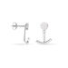 Bijoux D'oreilles Phybie Argent Blanc Oxyde De Zirconium - Boucles d'oreilles fantaisie Femme | Histoire d’Or