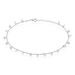 Chaîne De Cheville Carolaine Argent Blanc Oxyde De Zirconium - Chaînes de cheville Femme | Histoire d’Or
