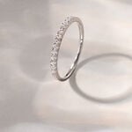 Alliance Pristina Or Blanc Diamant - Bijoux Femme | Histoire d&rsquo;Or