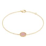 Bracelet Phileas Plaqu&eacute; Or Jaune Quartz - Bracelets Femme | Histoire d&rsquo;Or