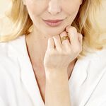 Bague Aissata Acier Dore - Bagues fantaisie Femme | Histoire d&rsquo;Or