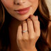 Bague Iris Platine Blanc Diamant - Bagues solitaires Femme | Histoire d’Or
