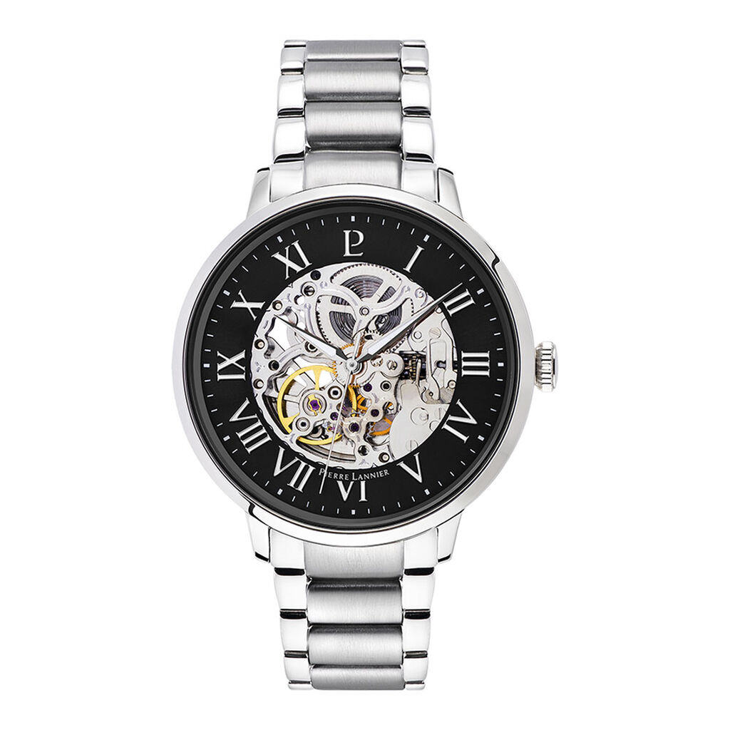 Montre Pierre Lannier Collection Automatique 42 Noir - Montres Homme | Histoire d’Or