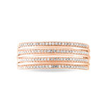 Bague Ines Or Rose Diamant - Bagues avec pierre Femme | Histoire d&rsquo;Or