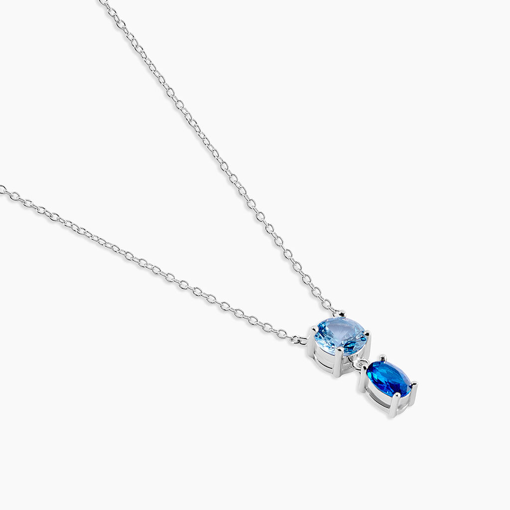 Collier Argent Blanc Brenna Oxydes De Zirconium - Colliers fantaisie Femme | Histoire d’Or