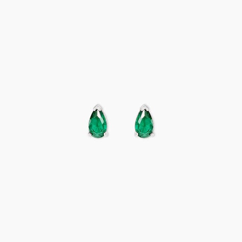 Boucles D'Oreilles Puces Ma&euml;llys Argent Blanc Oxyde De Zirconium - Boucles d'oreilles fantaisie Femme | Histoire d&rsquo;Or