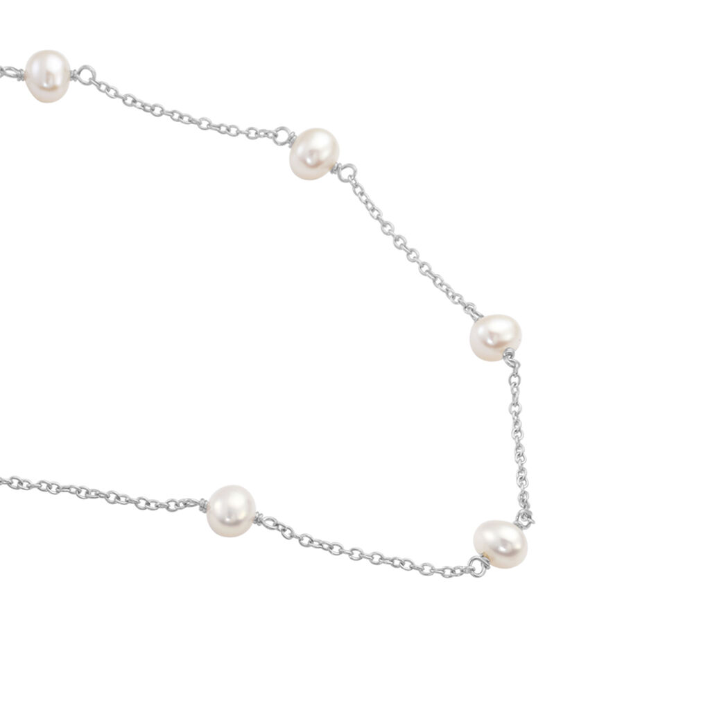 Collier Tanis Argent Perle De Culture - Colliers fantaisie Femme | Histoire d’Or