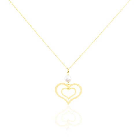 Collier Double Ajoure Or Jaune Perle De Culture - Colliers Femme | Histoire d’Or