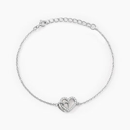 Bracelet Donatiane Argent Blanc Oxyde De Zirconium - Bracelets fantaisie Femme | Histoire d’Or