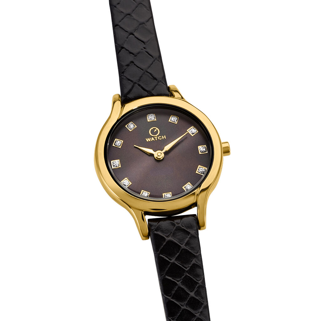 Montre O Watch Tiny Noir - Montres Femme | Histoire d’Or