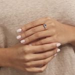 Bague Mathilde Or Rose Topaze Et Oxyde De Zirconium - Bagues solitaires Femme | Histoire d&rsquo;Or