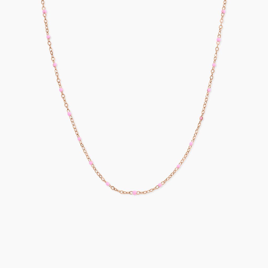 Collier Polka Argent Rose - Bijoux sans pierre Femme | Histoire d&rsquo;Or