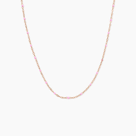 Collier Polka Argent Rose - Bijoux sans pierre Femme | Histoire d&rsquo;Or