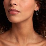 Boucles D'oreilles D&eacute;pareill&eacute;es June Argent Blanc Oxyde De Zirconium - Boucles d'oreilles fantaisie Femme | Histoire d&rsquo;Or