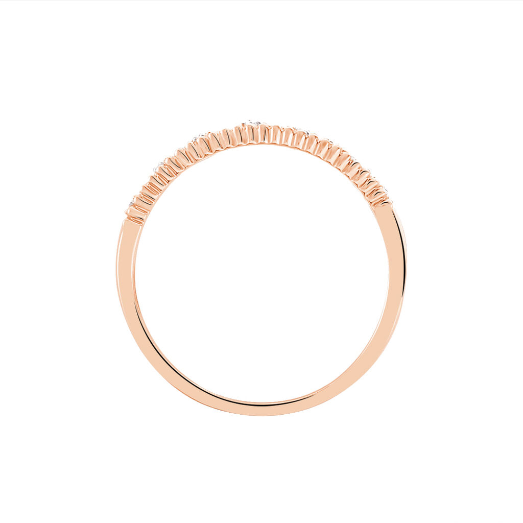 Bague Liona Or Rose Diamant - Bagues avec pierre Femme | Histoire d’Or