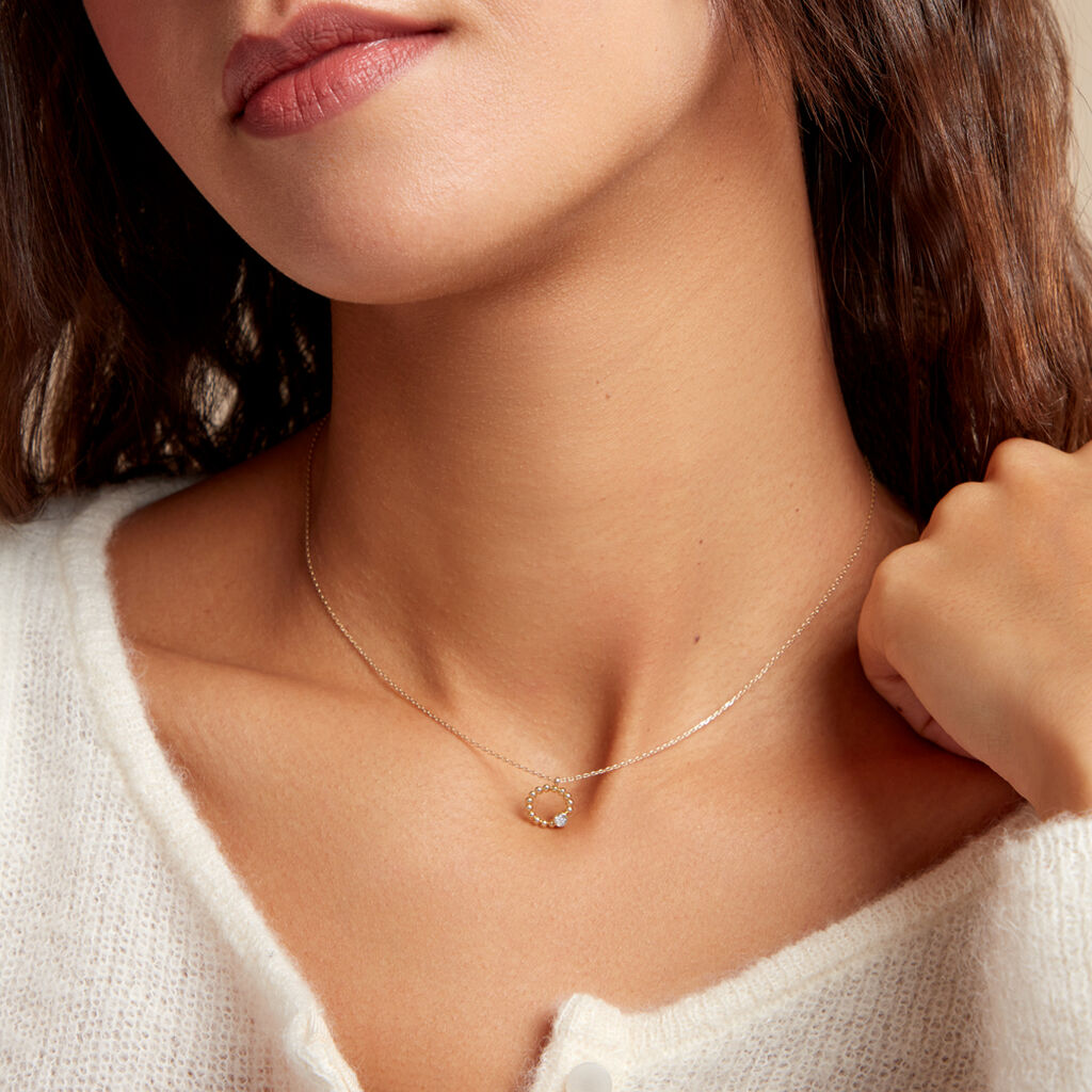 Collier Pearly Effect Or Jaune Diamant - Colliers Femme | Histoire d’Or