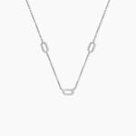 Collier Pytha Argent Blanc Oxyde De Zirconium - Colliers fantaisie Femme | Histoire d&rsquo;Or