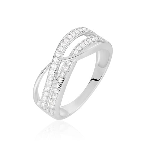 Bague Nauri Argent Blanc Oxyde De Zirconium - Bagues avec pierre Femme | Histoire d’Or