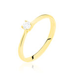 Bague Solitaire Victoria Or Jaune Diamant - Bagues solitaires Femme | Histoire d&rsquo;Or