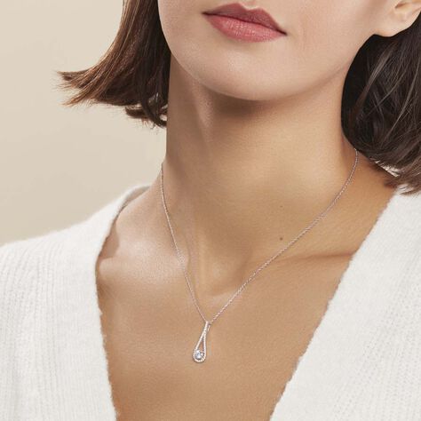 Collier Antonietta Argent Blanc Oxyde De Zirconium - Colliers fantaisie Femme | Histoire d’Or