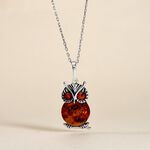 Pendentif Argent Blanc Benoite Ambre - Pendentifs Femme | Histoire d&rsquo;Or