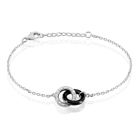 Bracelet Dina Argent Blanc Céramique Et Oxyde De Zirconium - Bracelets fantaisie Femme | Histoire d’Or