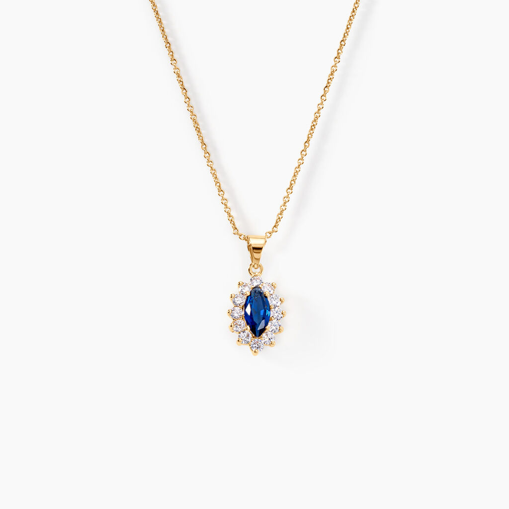 Collier Lisea Plaqué Or Jaune Verre Et Oxyde De Zirconium - Colliers fantaisie Femme | Histoire d’Or
