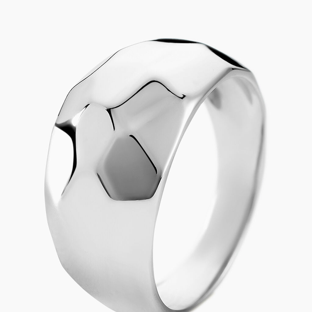 Bague Two Argent Blanc - Bagues fantaisie Femme | Histoire d’Or