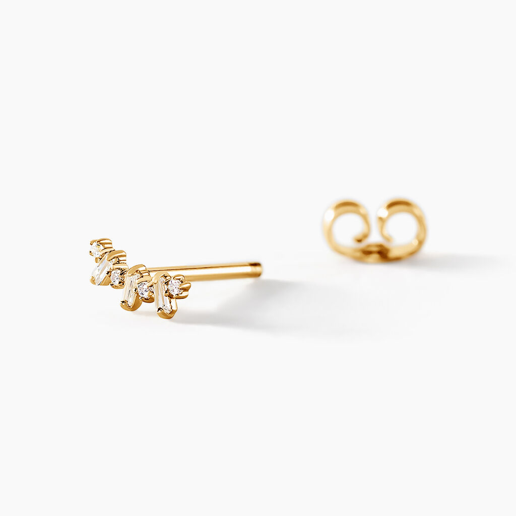 Piercing D'oreille Unitaire Marcus Or Jaune Oxyde De Zirconium - Bijoux Femme | Histoire d’Or