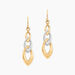 Boucles D'Oreilles Pendantes Pentti Or Bicolore - Boucles d'oreilles pendantes Femme | Histoire d’Or