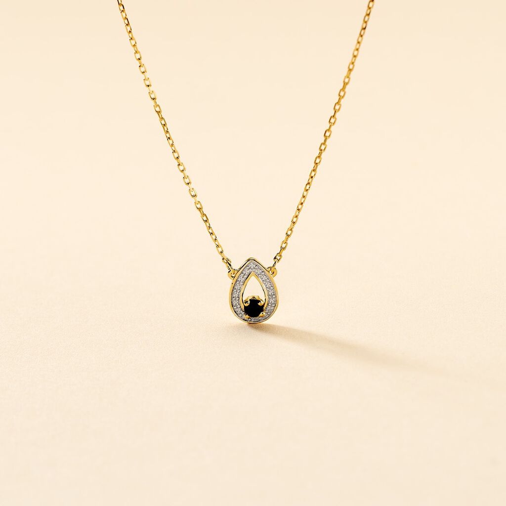 Collier Lareyna Or Bicolore Saphir - Colliers Femme | Histoire d’Or
