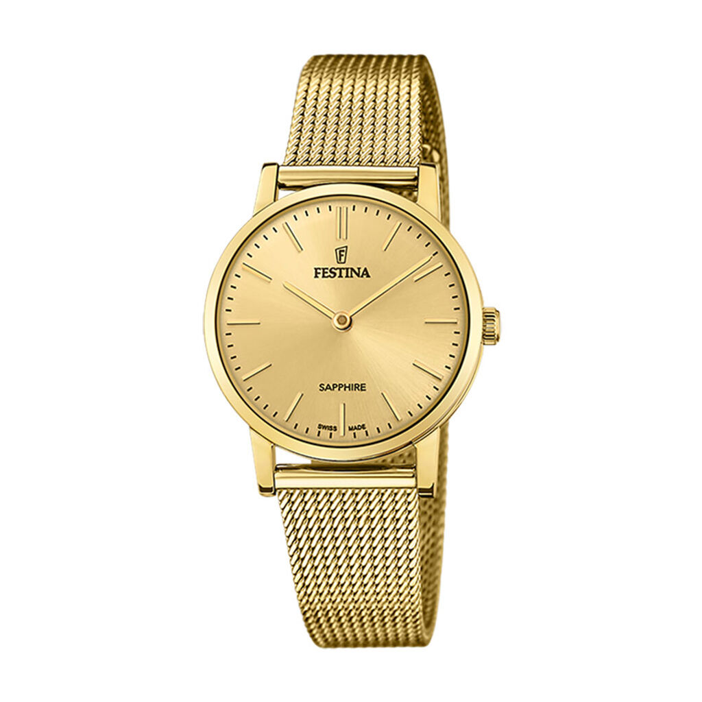 Montre Festina Swiss Made Champagne - Montres suisses Femme | Histoire d’Or