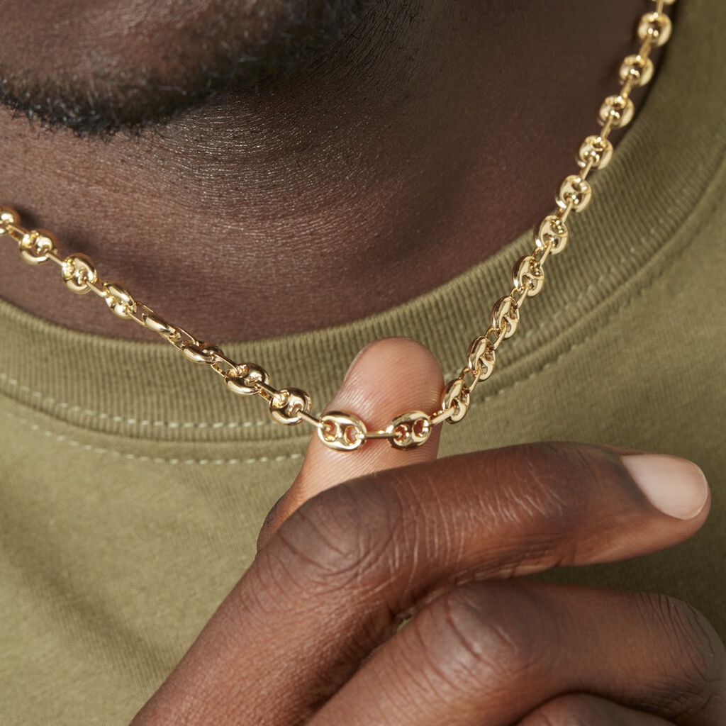 Collier Maille Dami Maille Grain De Cafe Or Jaune - Chaines Homme | Histoire d’Or