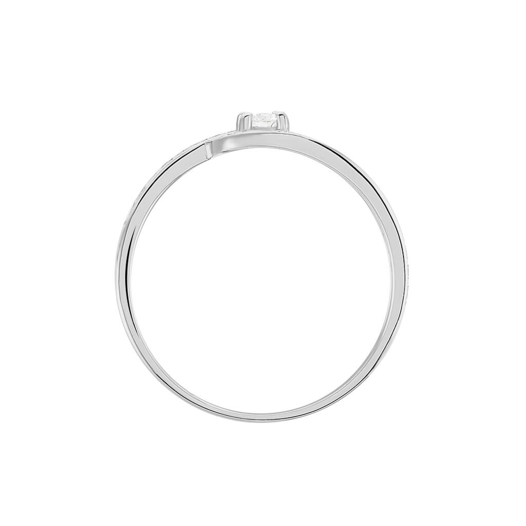 Bague Solitaire Vassilissa Or Blanc Diamant - Bagues solitaires Femme | Histoire d&rsquo;Or
