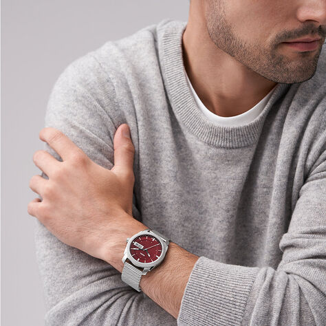 Montre Fossil machine Rouge - Montres Homme | Histoire d’Or