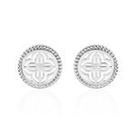 Boucles D'oreilles Puces Laetizia Celine Argent Blanc - Boucles d'oreilles fantaisie Femme | Histoire d&rsquo;Or
