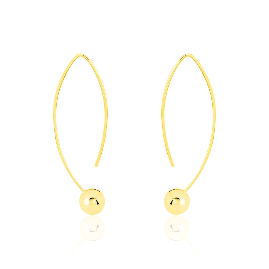 Cr&eacute;oles Helle Amande Or Jaune - Boucles d'oreilles cr&eacute;oles Femme | Histoire d&rsquo;Or