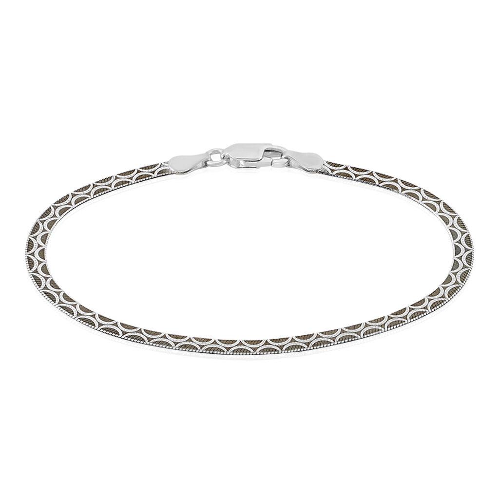Bracelet Kalyane Argent Bicolore - Bracelets chaîne Femme | Histoire d’Or