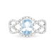 Bague Tina Or Blanc Topaze Et Diamant - Bagues solitaires Femme | Histoire d’Or